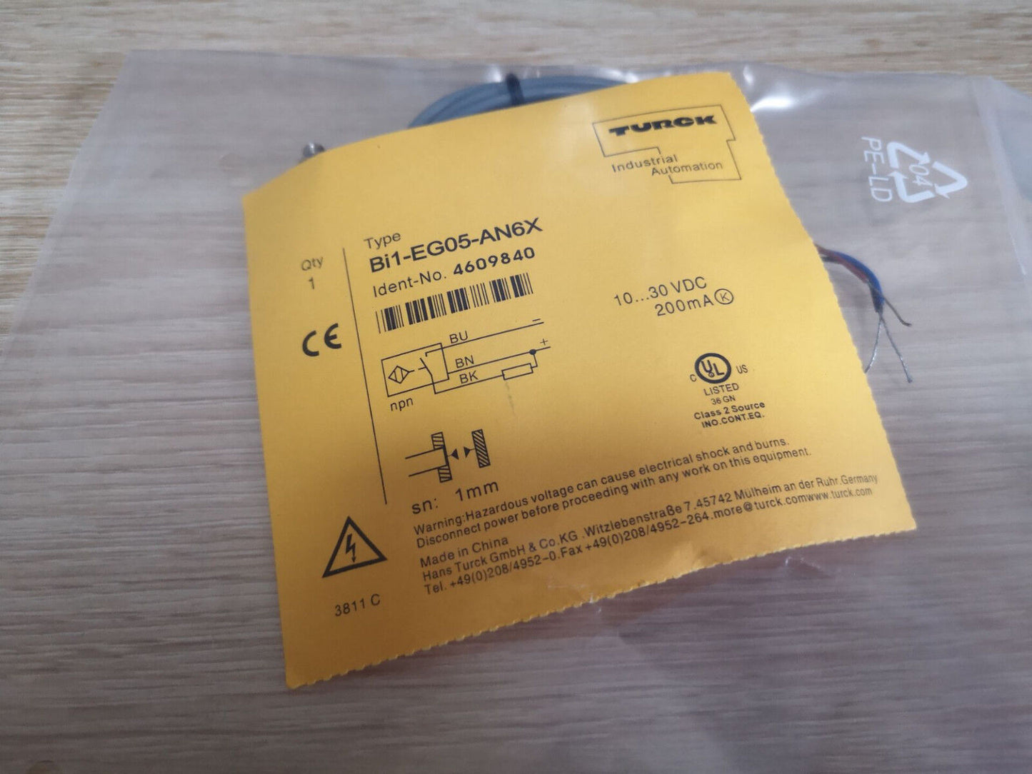 new Turck Bi1-EG05-AN6X Proximity Switch Sensor *TT - TURCK