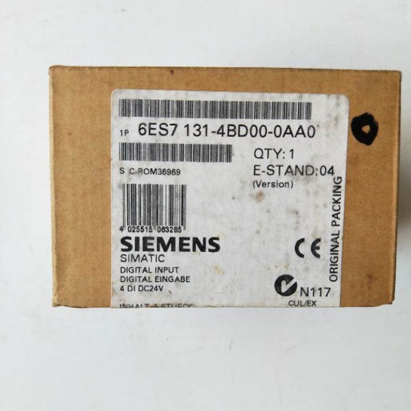 new  In Box Siemens 6ES7131-4BD00-0AA0 6ES7 131-4BD00-0AA0 One year