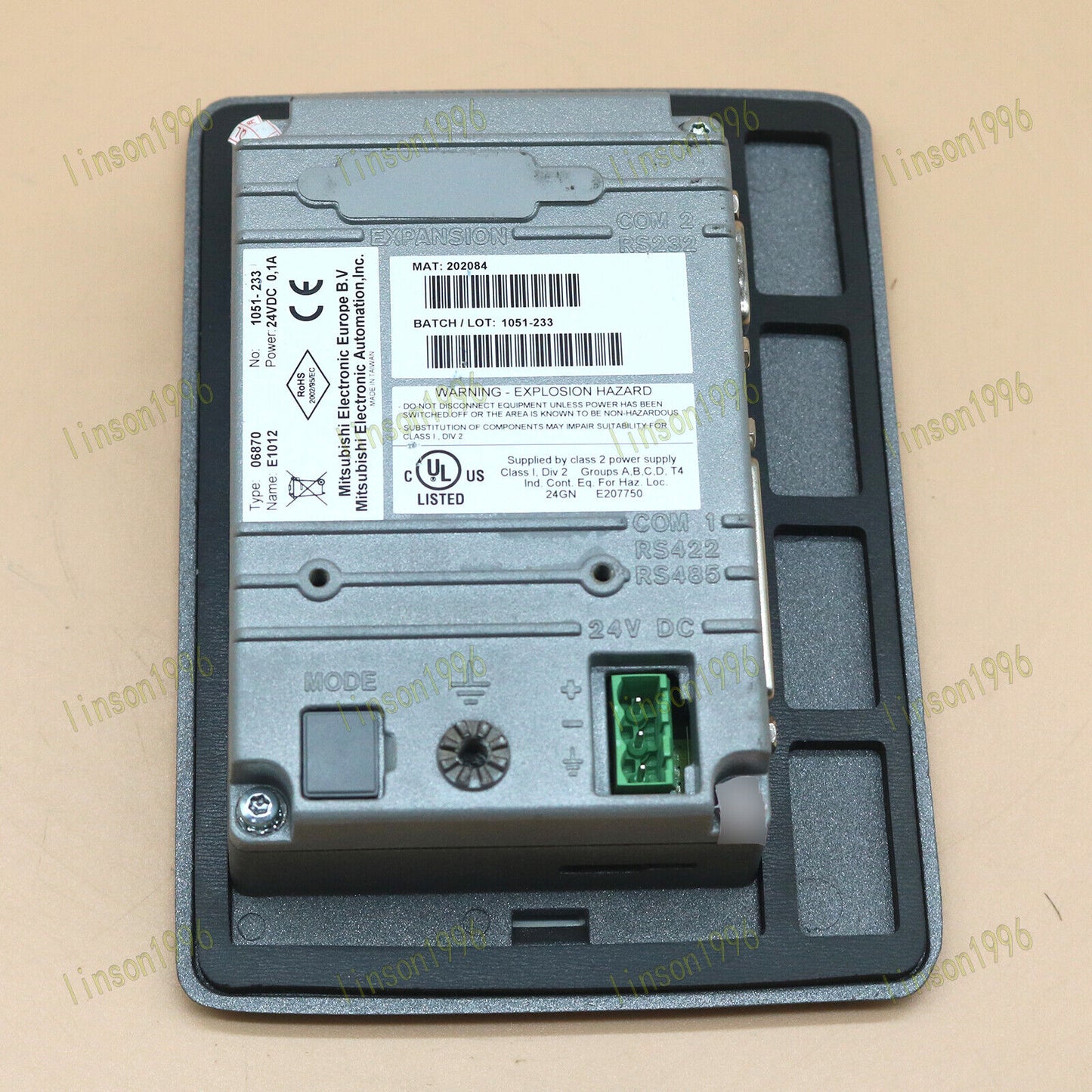 Used E1012 Operator Panel for Beijer Equipment, Functional and Undamaged - BEIJER