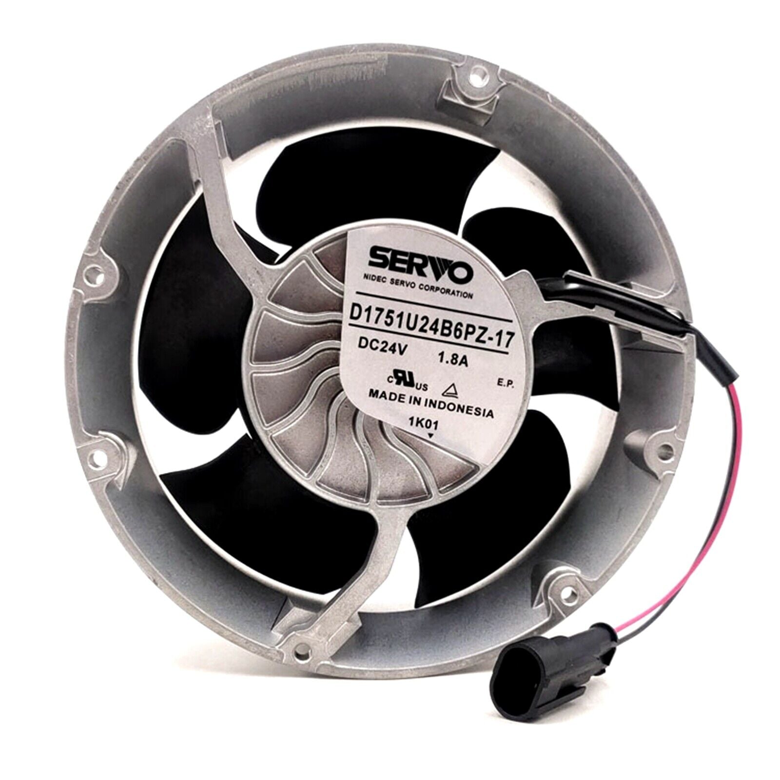Servo D1751U24B6PZ-17 Axial Cooling Fan - High-Efficiency Axial Flow Fan for Industrial Use - SERVO