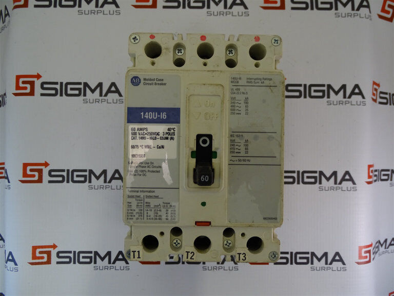 Allen Bradley 140U-I6C3-C60-M Circuit Breaker - ALLEN BRADLEY