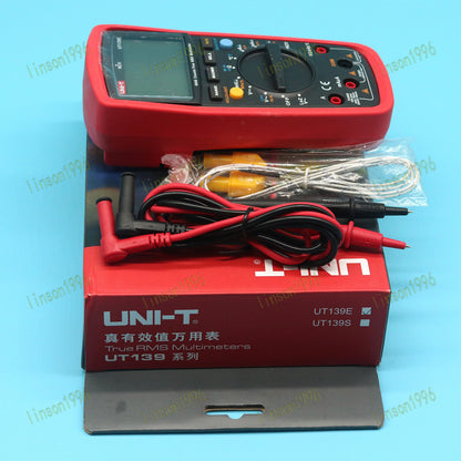 UNI-T UT139E Digital RMS Multimeter LCD DMM with LPF LoZ NCV Ammeter Multitester - UNI-T