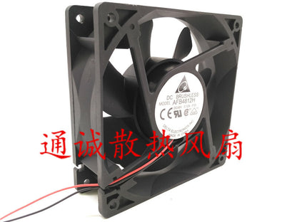 Delta DC BRUSHLESS AFB4812H 48V 0.12A 2-wire 12038 chassis cooling fan