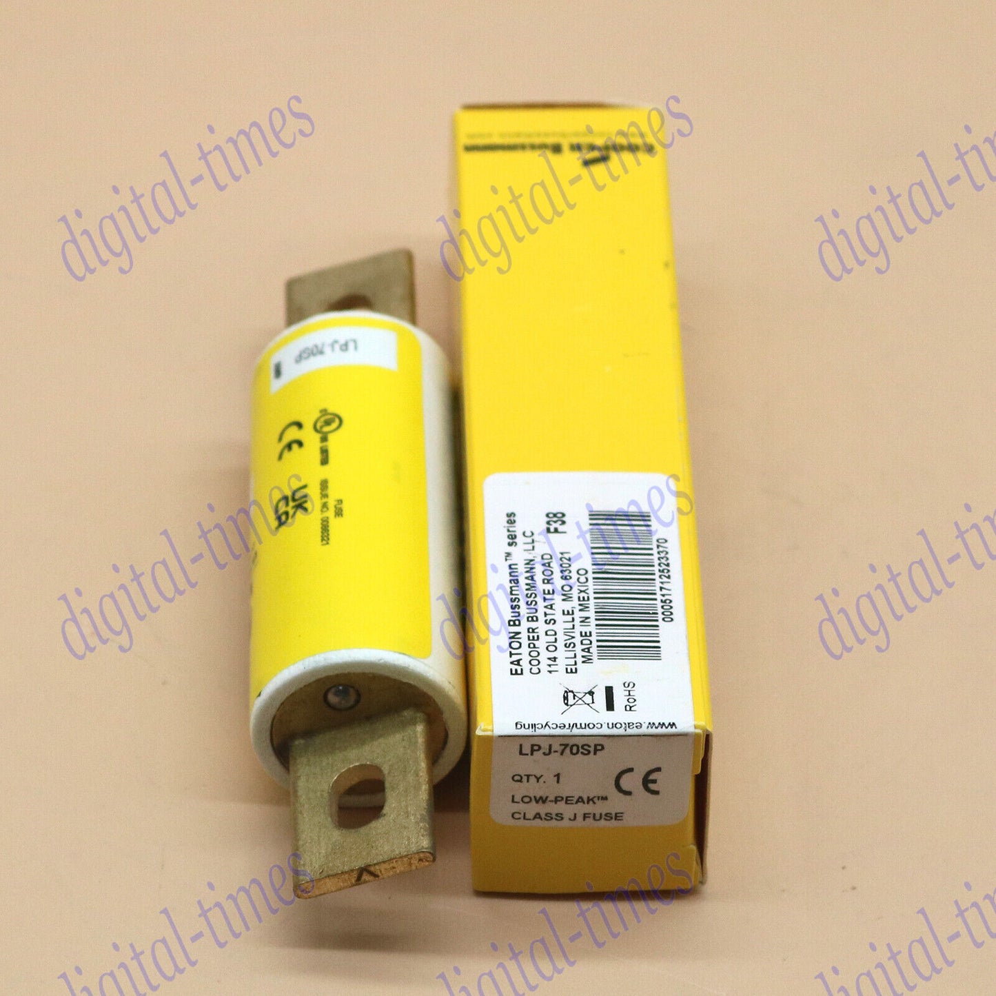 Bussmann LPJ-70SP Dual-Element Time Delay Fuse 600V 70A - BUSSMANN