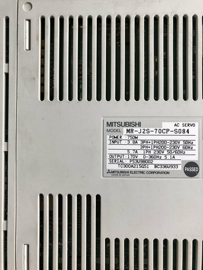 Mitsubishi MRJ2S70CPS084 servo drive test OK - MITSUBISHI