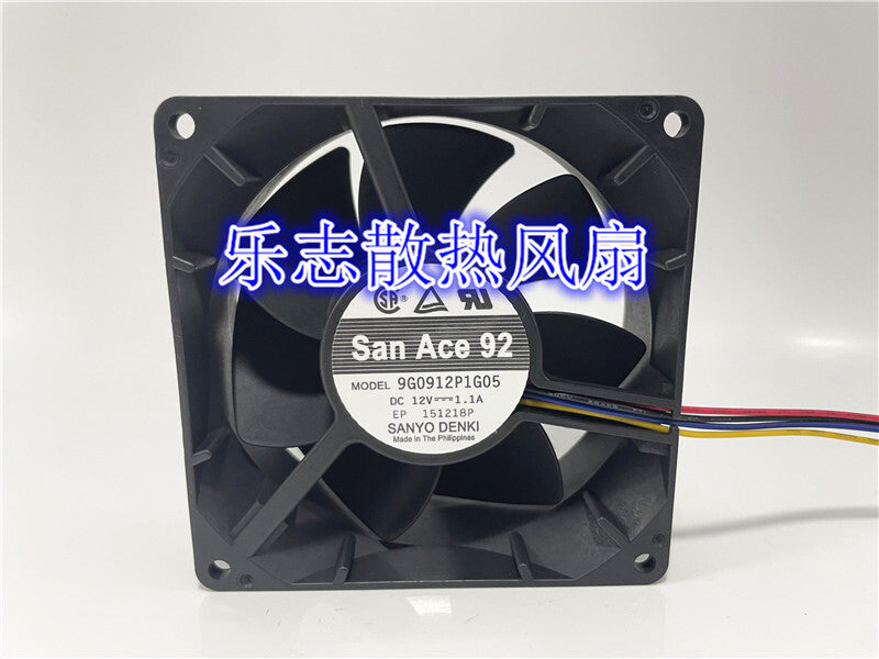 Sanyo 9G0912P1G05 12V 1.1A 9038 high air volume 4-wire PWM cooling fan