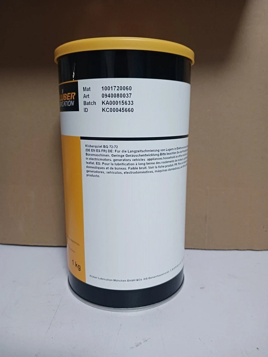 KLUBER Kluberquiet BQ 72-72 Grease 1Kg ( 35.3 oz) BQ72-72 free ship