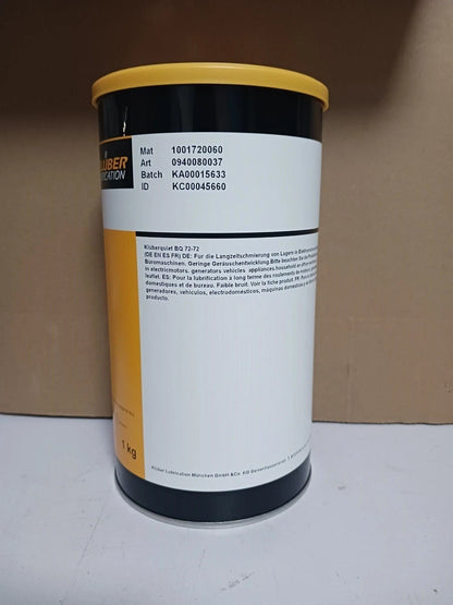 KLUBER Kluberquiet BQ 72-72 Grease 1Kg ( 35.3 oz) BQ72-72 free ship