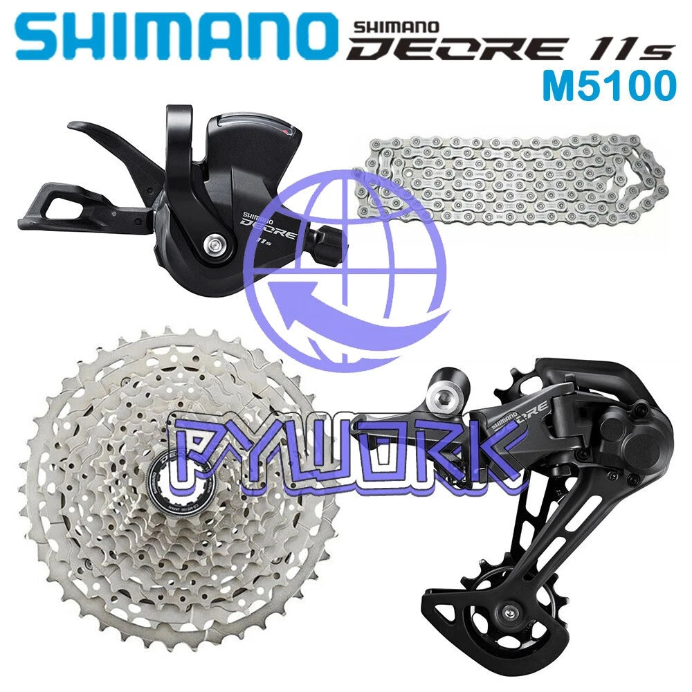 Shimano Deore M5100 11 Speed Groupset Shifter Cassette Chain Rear Derailleur MTB