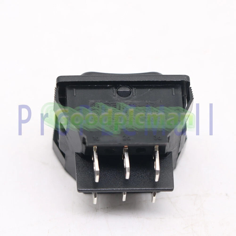 SCI R13-87 6 Pins 10A 250VAC Rocker Switch Double Side Self-Reset 1x