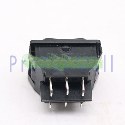 SCI R13-87 6 Pins 10A 250VAC Rocker Switch Double Side Self-Reset 1x