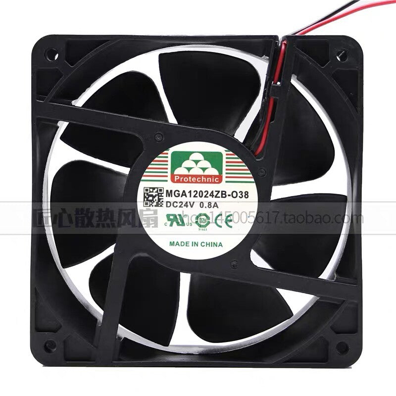 Protechnic MGA12024ZB-O38 24V 0.42A 0.8A 120*120*38MM Ball Bearing Fan