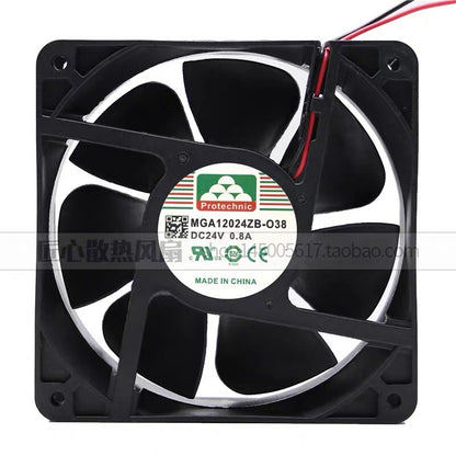 Protechnic MGA12024ZB-O38 24V 0.42A 0.8A 120*120*38MM Ball Bearing Fan