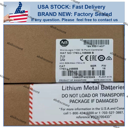 Allen Bradley MicroLogix 1100 16 Point Controller 1763-L16BBB SER B Allen Bradley MicroLogix 1100 16 Point Controller - ALLEN BRADLEY