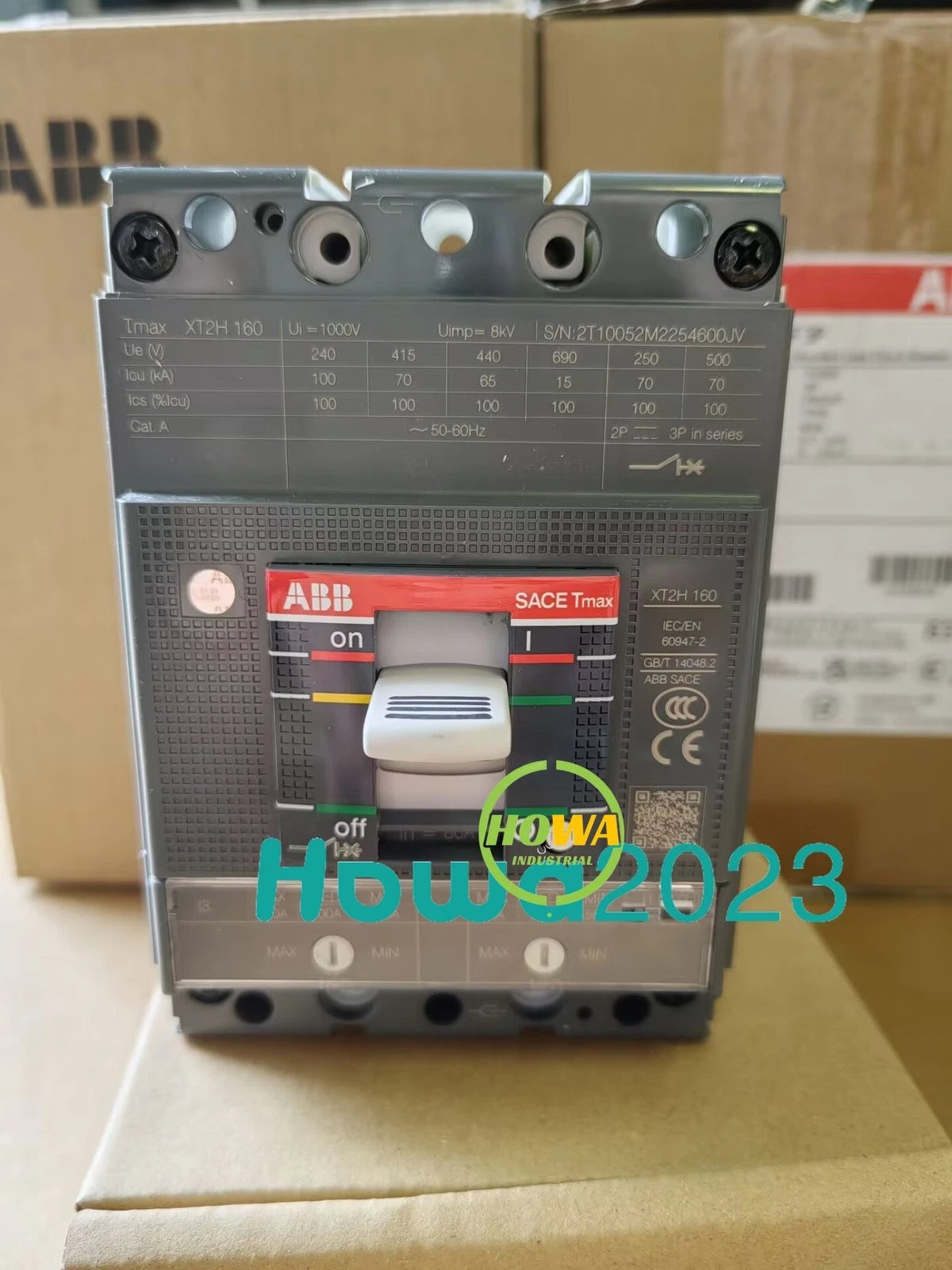 1/Piece XT2H160 TMA80/800 FF 3P 80A ABB Tmax Molded Case Circuit Breaker