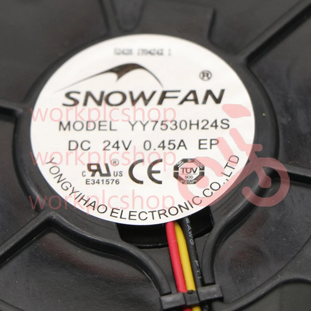 1PCS SNOWFAN Fan YY7530H24S DC24V 0.45A turbofan blower 3-wire cooling fan #US