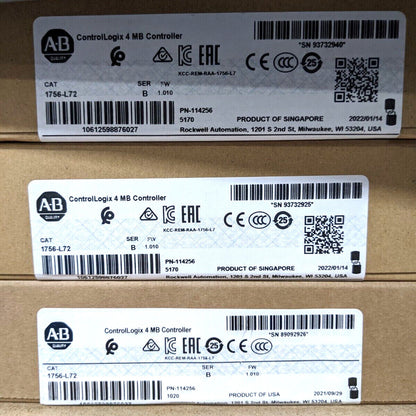 ControlLogix 1756L72 AB Factory Sealed PLC Processor with 4MB Memory - CONTROLLOGIX