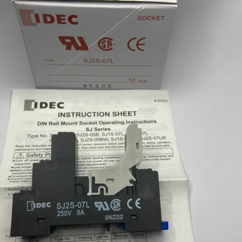 10PCS For IDEC EC RJ2S Thin Relay Base SJ2S-07L - IDECC