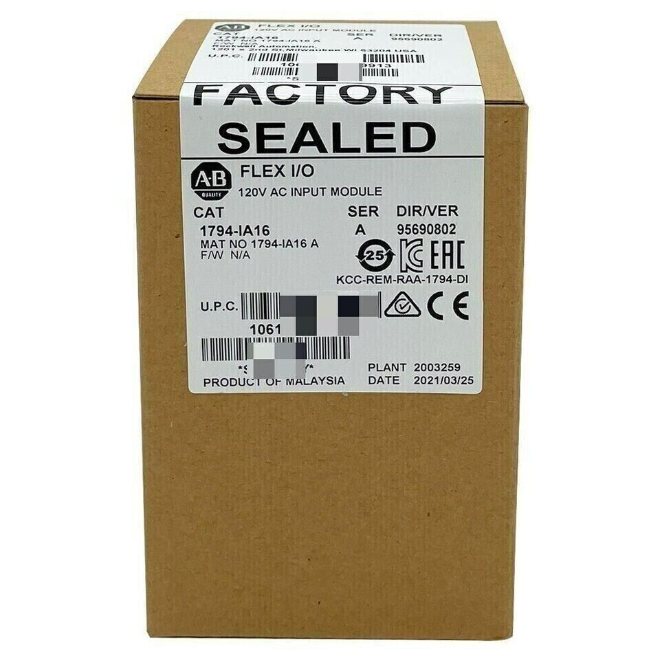 New Factory Sealed AB 1794-IA16 SER A Flex 120VAC Input Module 1794IA16 - KOEED