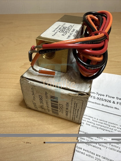 ! GEMS FS-927 Water Flow Switch 26963 0.10 GPM