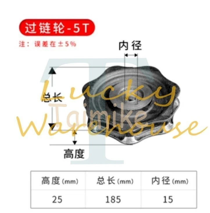 1PC 1 Ton-5 Ton Hand Chain Hoist Lift Wheel Guide Wheel Sprocket Gear~