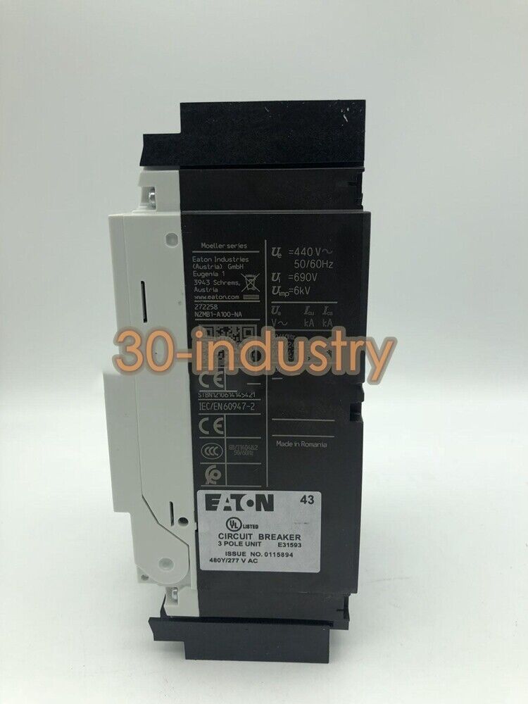 1PCS New Circuit Breaker For EATON NZMB1-A100-NA 3 pole 100A - KOEED