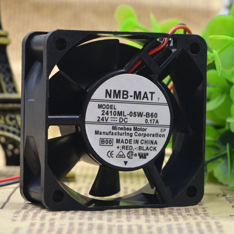 new 1PC  For  FAN NMB-MAT 2410ML-05W-B60 DC 24V 0.17A 6CM 6025