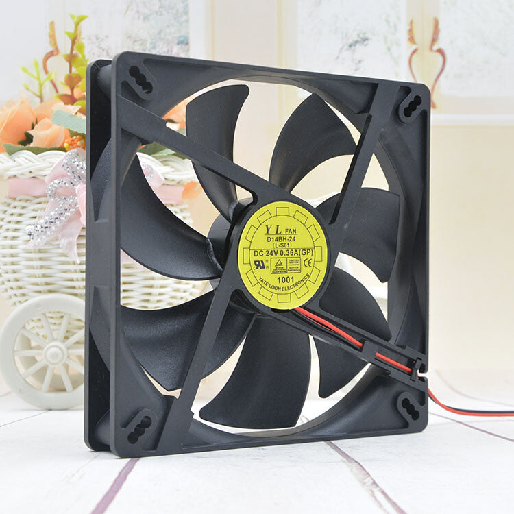 1pcs Y.L.FAN D14BH-24 14cm 24v 0.36A 14025 Power Supply Ultra-quiet fan