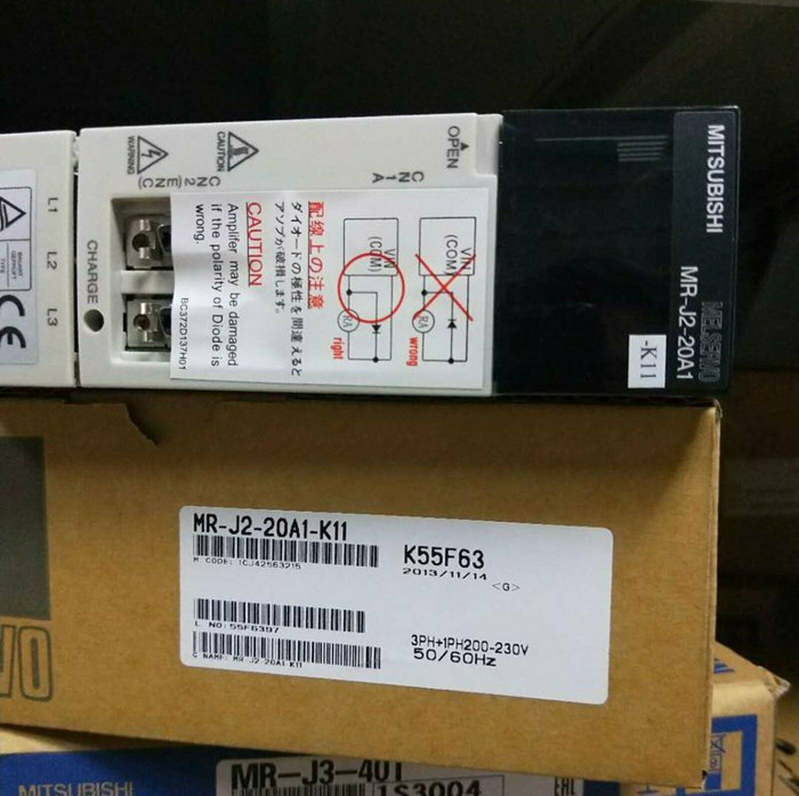 Mitsubishi Professional SERVO DRIVER MR-J2-20A1-K11 1 Year - MITSUBISHI