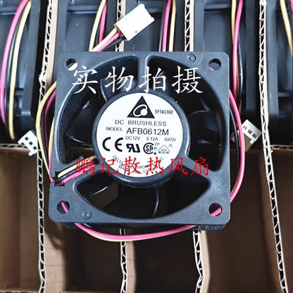 Delta AFB0612M 6025 DC12V 0.12A 6CM 3-pin double bearing silent cooling fan