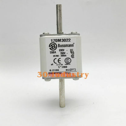 BUSSMANN Fuse 170M3022 550A 690V 700V IR700-200KA - 3PCS Box - BUSSMANN