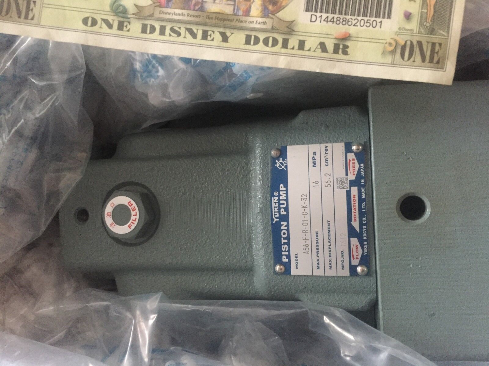 YUKEN PUMP A56-F-R-01-C-K-32 - YUKEN