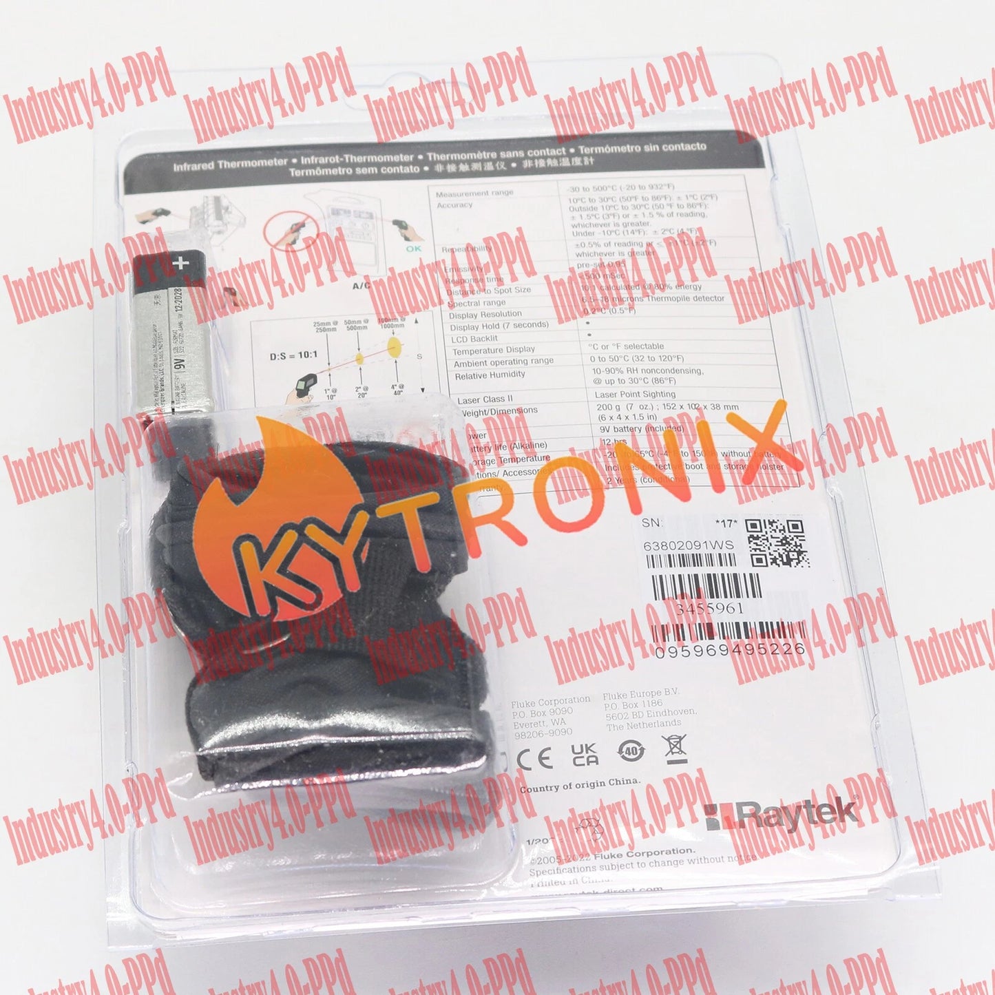 1PC Raytek MT6 Infrared Mini Temp Laser Thermometer IR Gun -30 to 500℃
