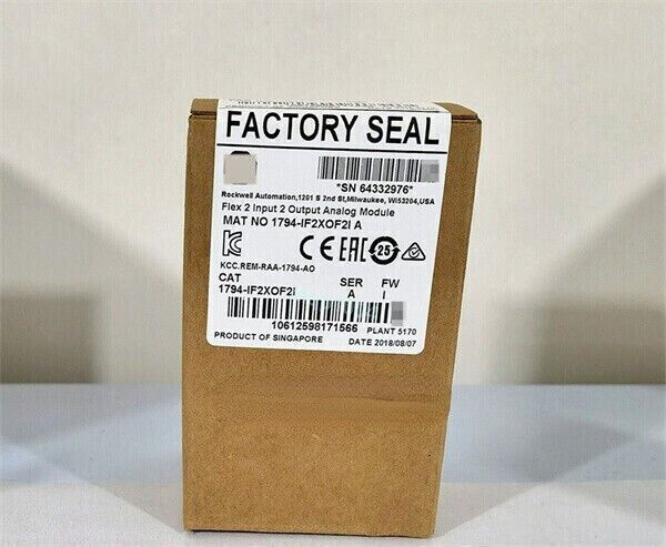 New Factory Sealed AB 1794-IF2XOF2I SER A FIex 2 LP Output Analog module - KOEED
