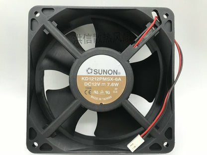 1pcs SUNON KD1212PMSX-6A 12038 DC12V 7.6W 120*38MM Fan 2pin