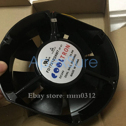 1PC COOLTRON cooling fan FD1751B24W7-3P-61 DC24V 28.8W
