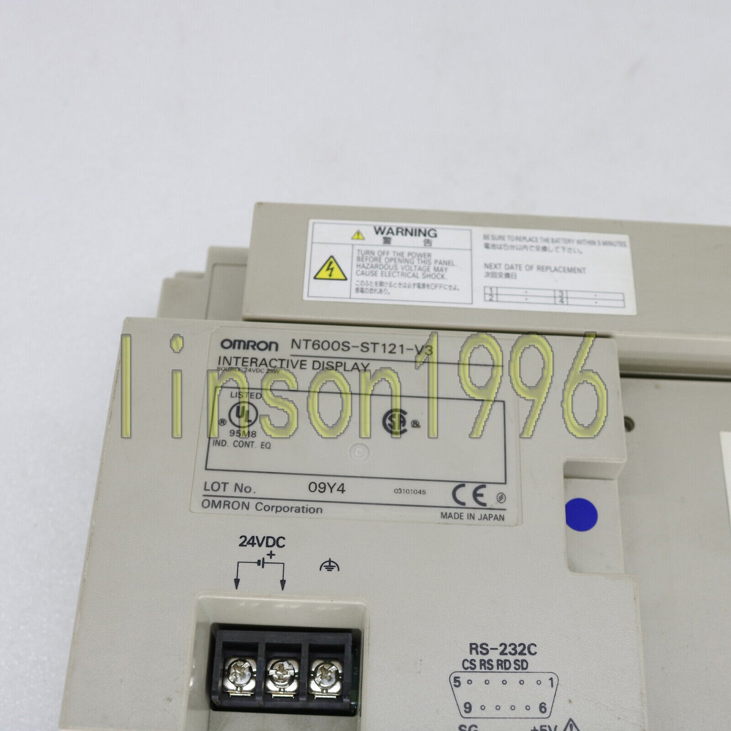Omron NT600S-ST121-V3 HMI Operator Interface Touchscreen - OMRON