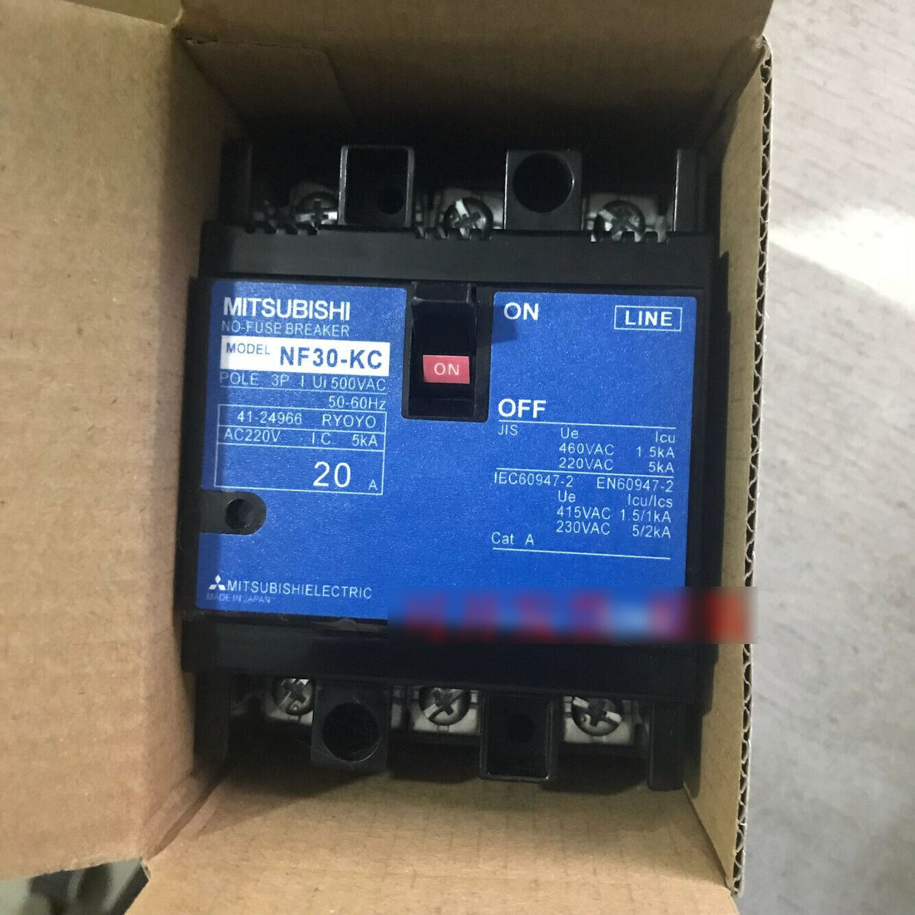 NF30-KC 3P 20A - Mitsubishi Circuit Breaker - MITSUBISHI