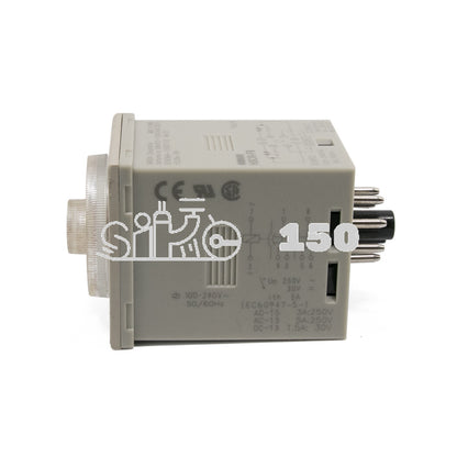 OMRON H3CR-F8 Twin Timer 100-240V AC Box - OMRON