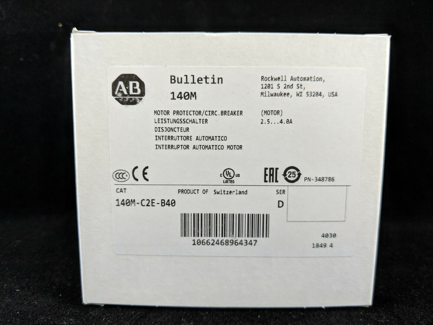 Allen Bradley Magnetic Tripod with 140M-C2E-B40 Model - ALLEN BRADLEY