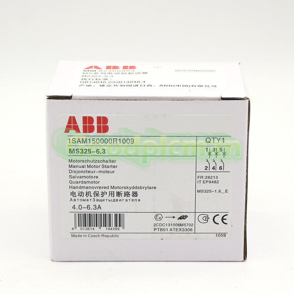 ABB MS325-6.3 Protective Circuit Breaker 1SAM150000R1009