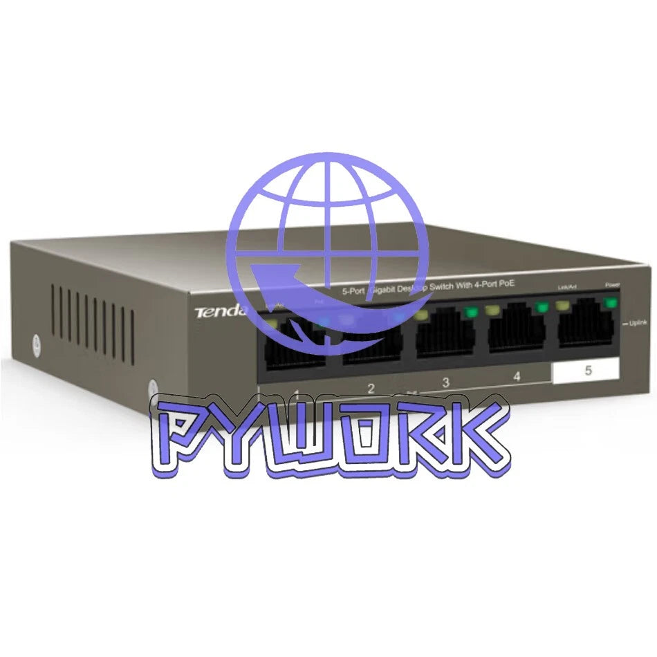 TEG1105P-4-63W 5 Gigabit Network Switches PoE Power Supply Switch VLAN