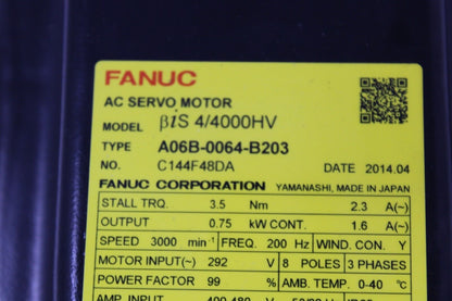 used Fanuc A06B-0064-B203 Motor Gearbox - FANUC