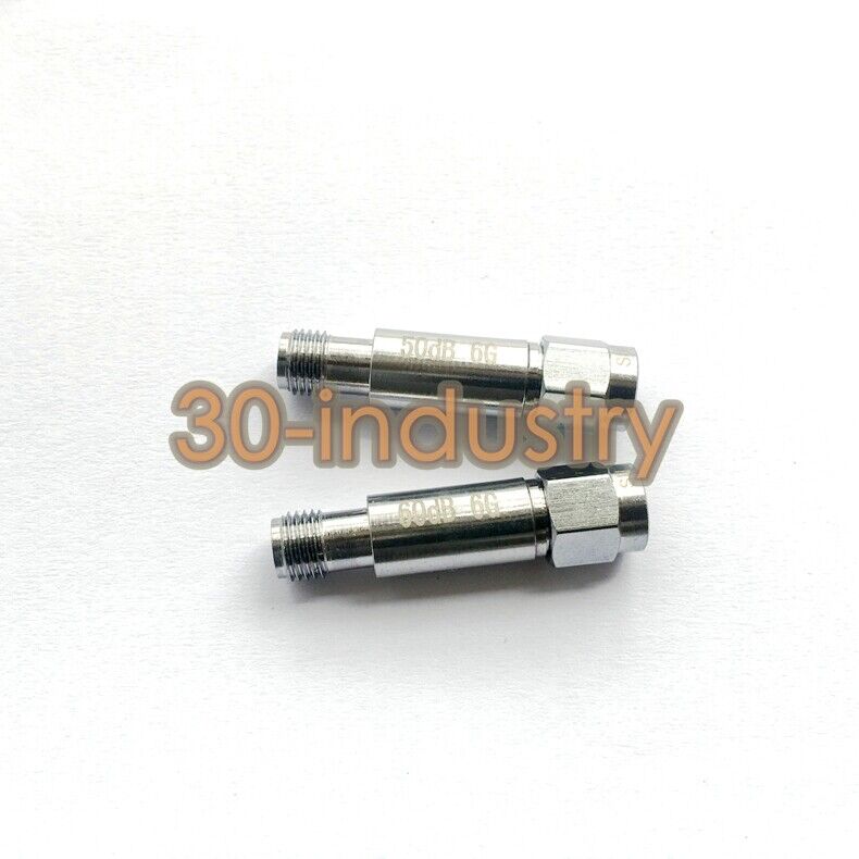 DC-6GHz SMA Coaxial Fixed Microwave Attenuator 2W 1-60dB - 10 Pack - L-COM