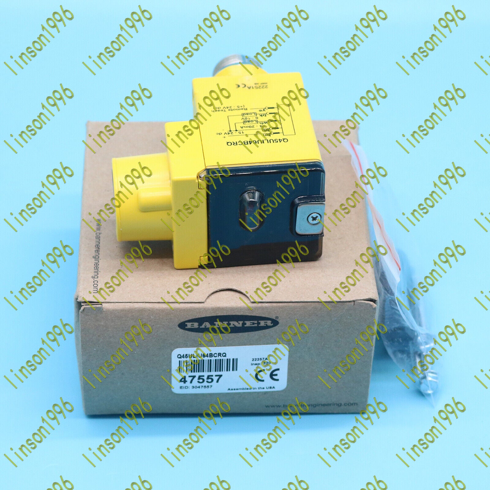 new 1PC  BANNER Q45ULIU64BCRQ Ultrasonic Sensor In Box BANNER