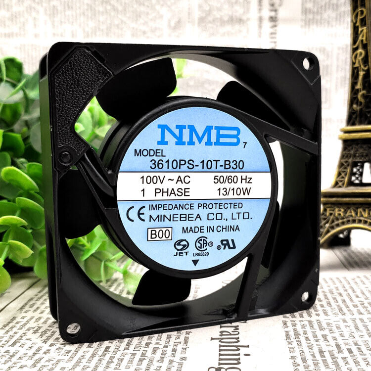 new NMB 3610PS-10T-B30 9225 100VAC 9cm Inverter Cooling Fan Aluminum Frame