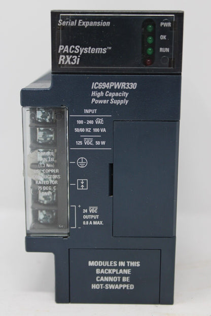 used GE Fanuc IC694PWR330A Power Supply - GE FANUC