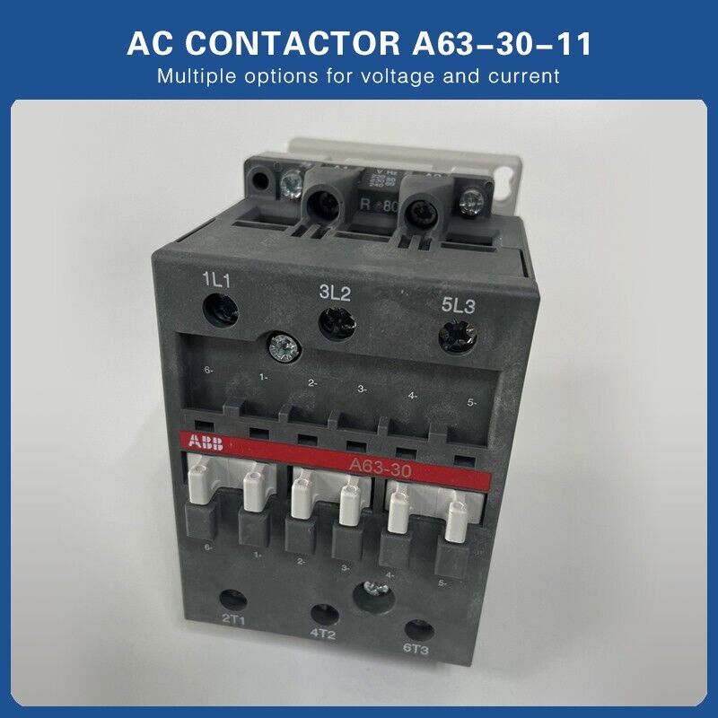 new ABB AC CONTACTOR   A63-30-11 1SBL371001R8011 220-230V 50HZ/230-240V 60HZ