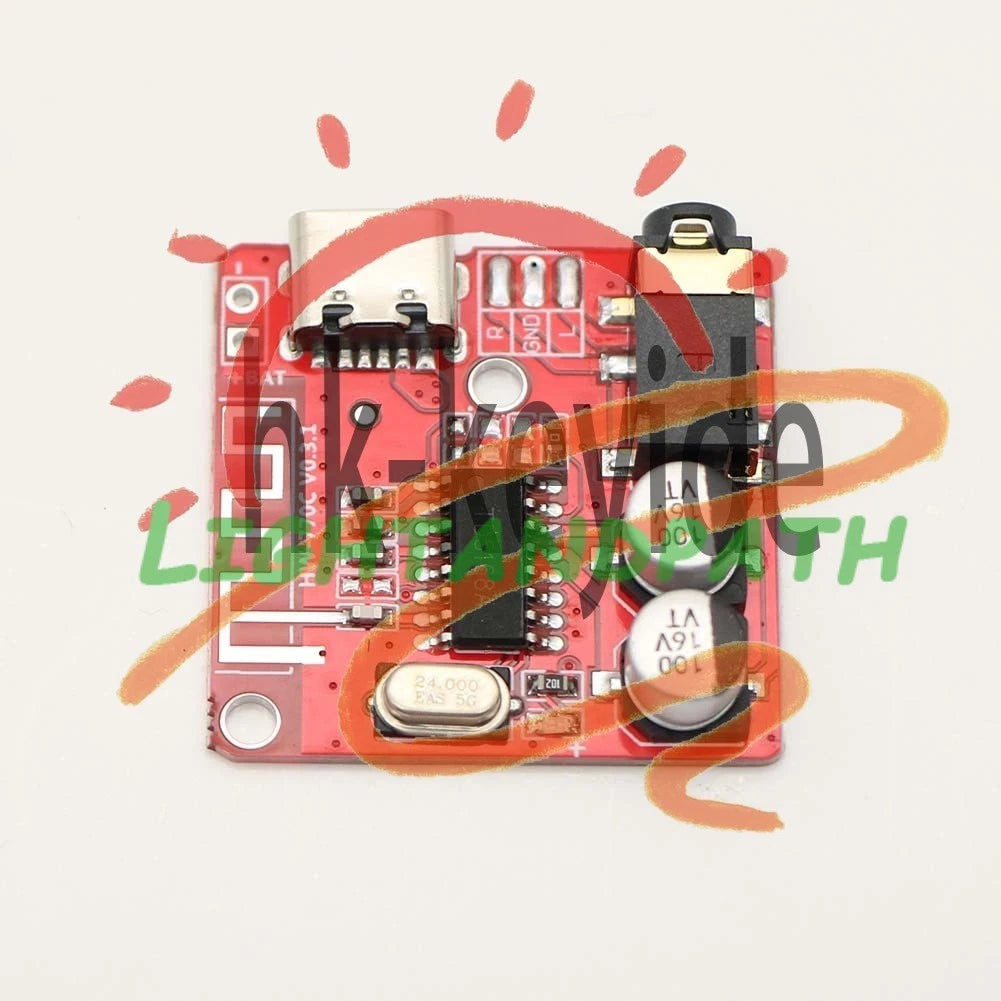 3.7-5V Type-C Bluetooth 5.0 Audio Receiver MP3 Decoder Lossless Amplifier Module