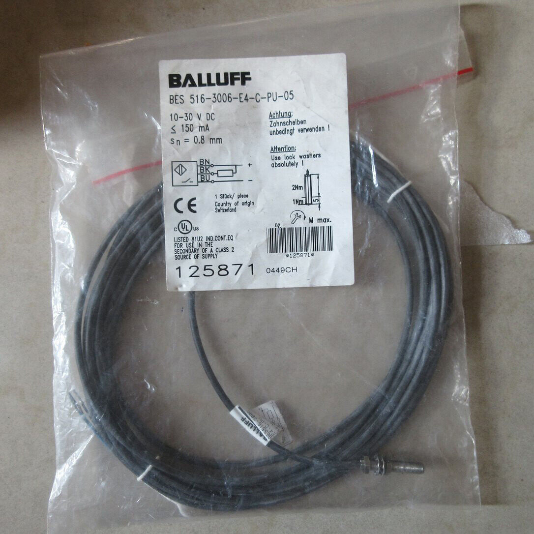 1PC Balluff Proximity Switch BES 516-3006-E4-C-PU-05 - BALLUFF